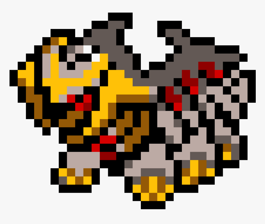 Pixel Art Pokemon Giratina, HD Png Download