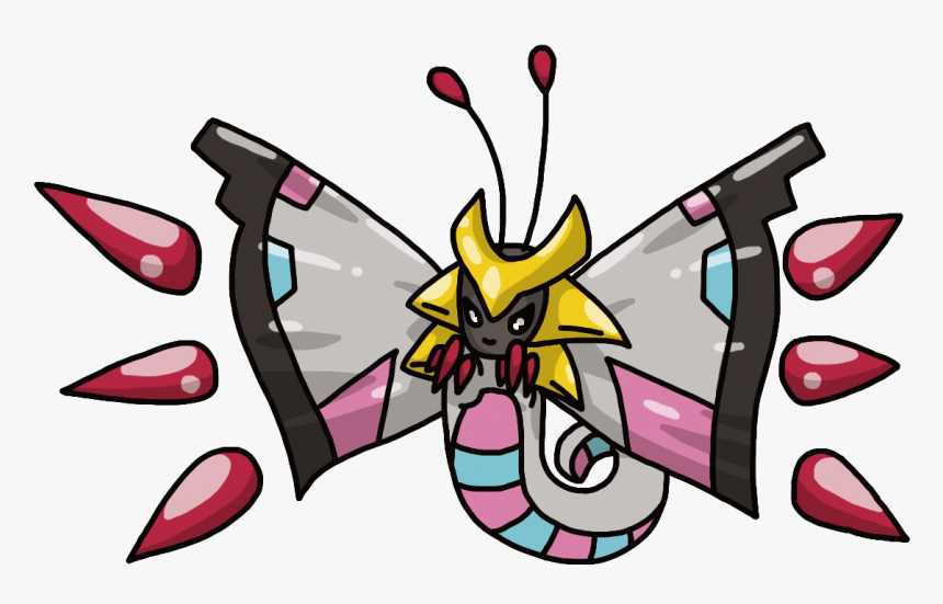 #pokemon #pokemonfusion #giratina #vivillon - Illustration, HD Png Download