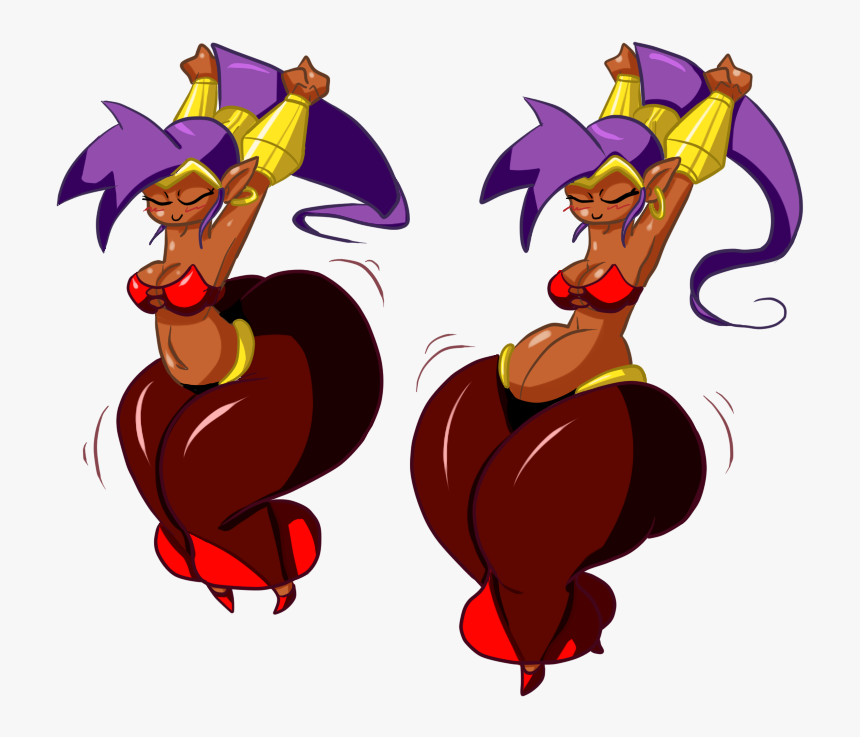 Twerkin Shantae Colored - Twerkin Shantae, HD Png Download
