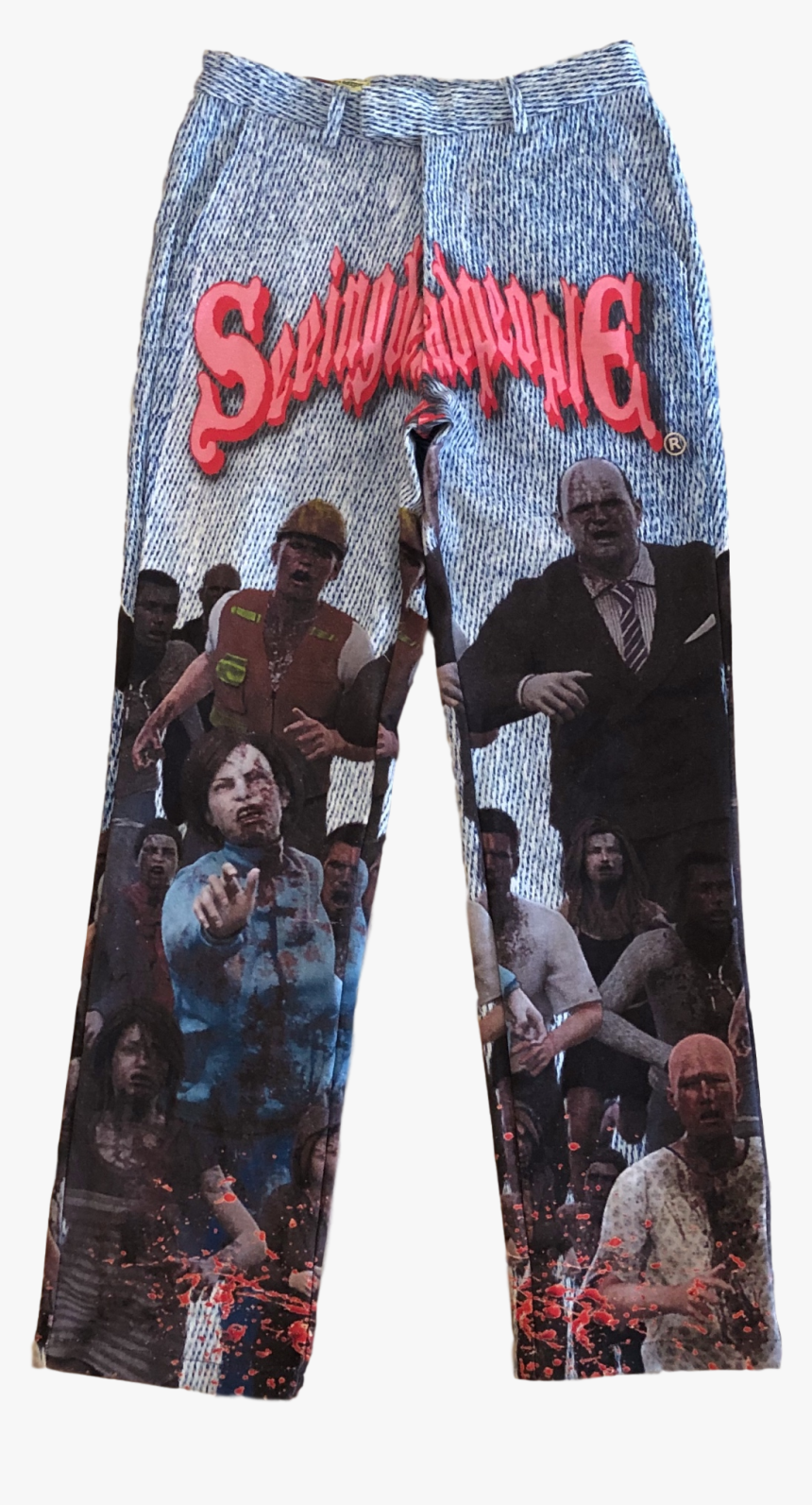 Image Of Zombie Horde Denim Trousers - Pajamas, HD Png Download