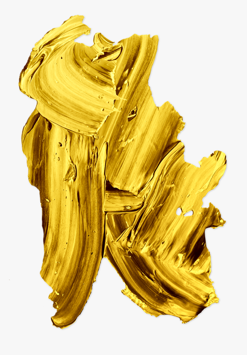 Gold And Black Paint Png, Transparent Png
