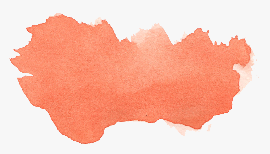 Orange Watercolor Brush Stroke , Png Download - Transparent Brush Stroke Png, Png Download