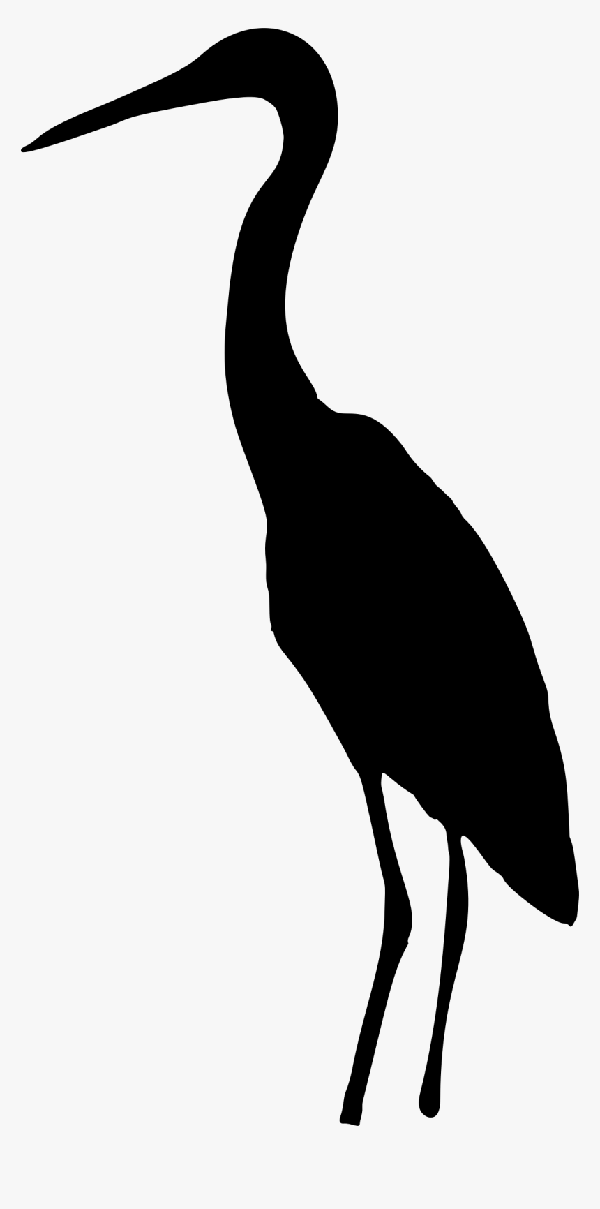 Clipart Heron Silhouette Clip Art For Canned Food Drive - Crane Bird Silhouette Png, Transparent Png