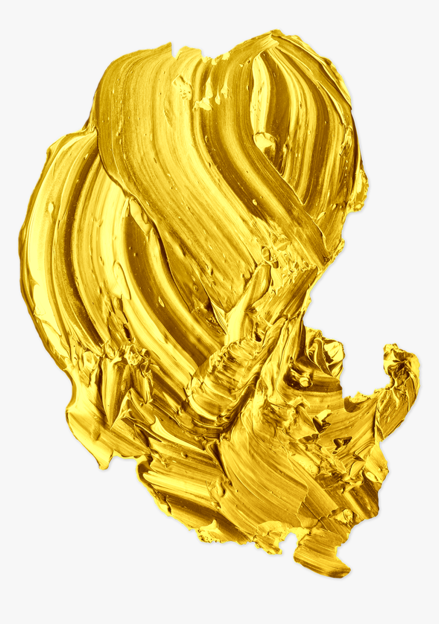 Paint Transparent Background Gold, HD Png Download