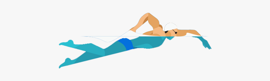 Flat Swimming People Png Download - Pilates, Transparent Png