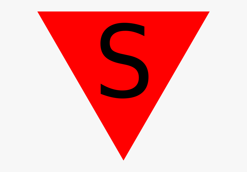 รูป สามเหลี่ยม สี แดง, HD Png Download