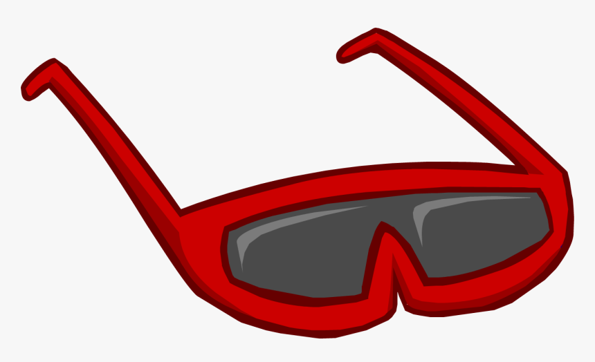 Red Glasses Club Penguin, HD Png Download