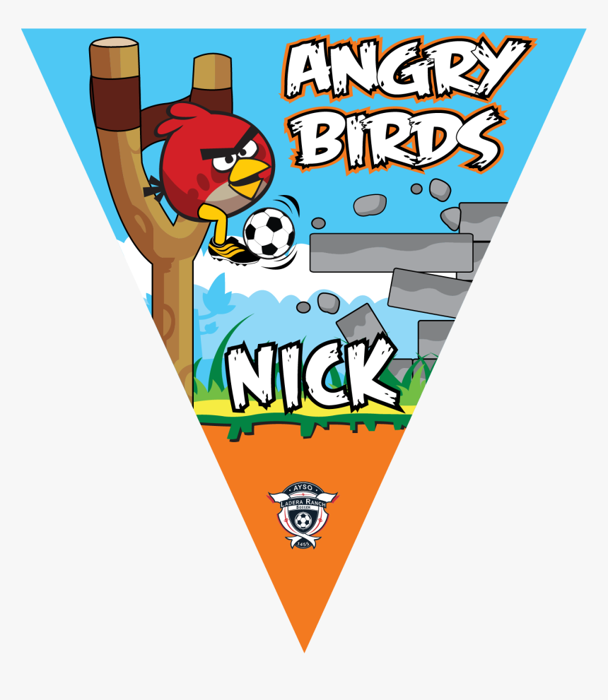 Angry Birds Triangle Individual Team Pennant - Angry Birds Rio Icon, HD Png Download