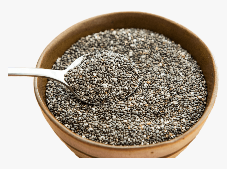 Bowl Of Chia Seeds - Chia Seeds, HD Png Download