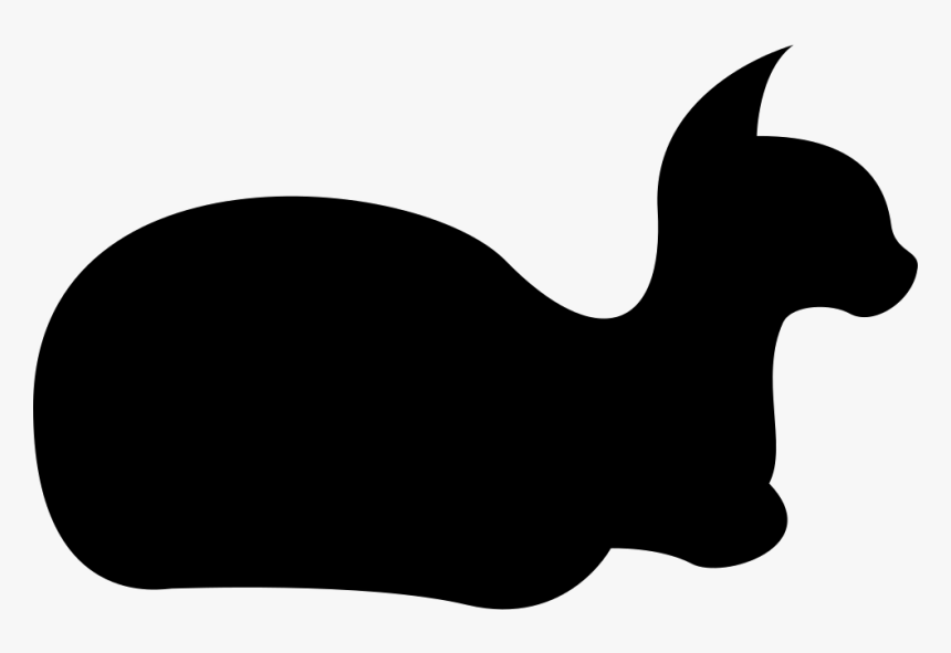 Cat Silhouette - Cat, HD Png Download