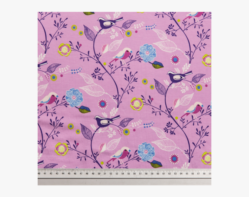 Cotton Jersey Printed Spring Flower Garden Multicolored - Iris, HD Png Download