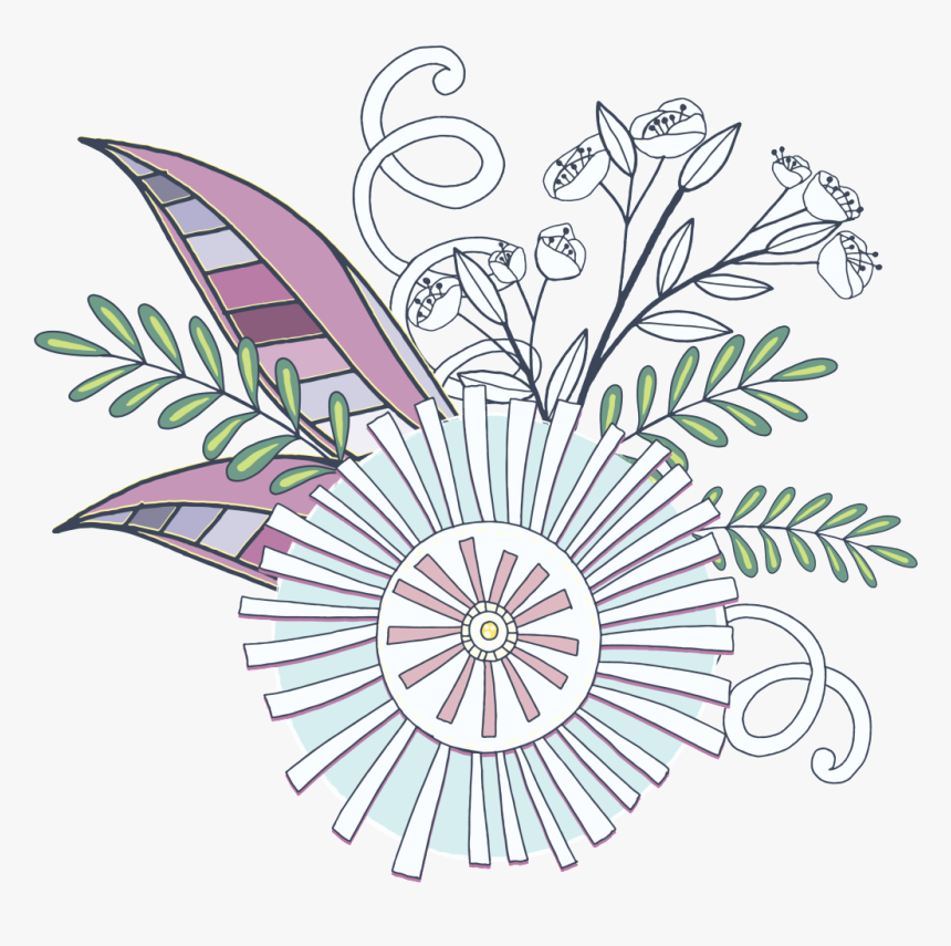 Hand Painted Spring Flower Png Transparent - Rosa Glauca, Png Download
