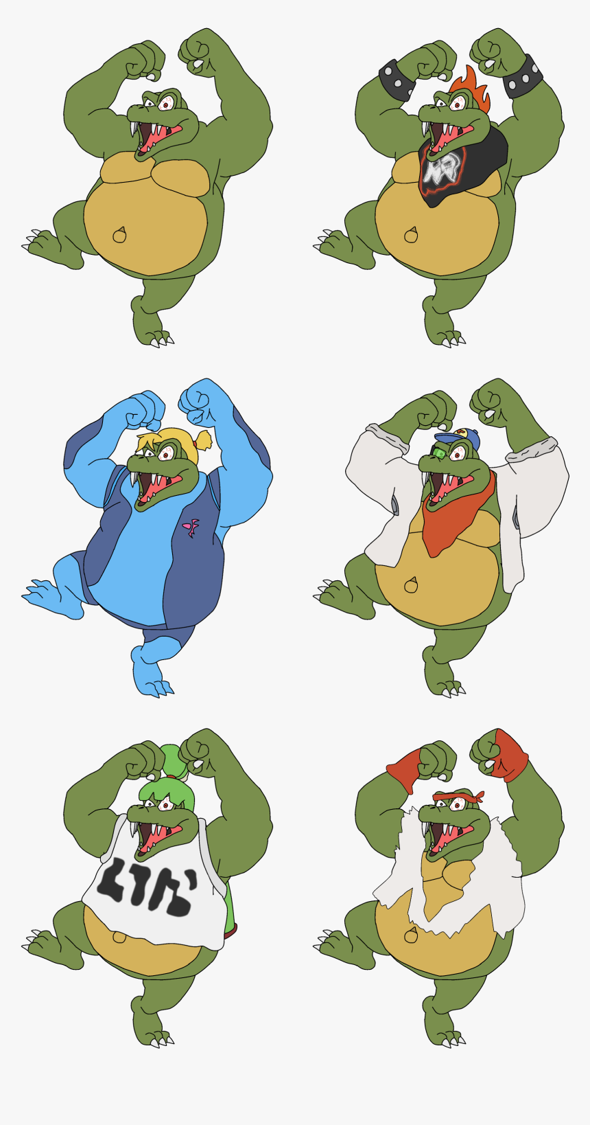 King K Rool Without Crown, HD Png Download