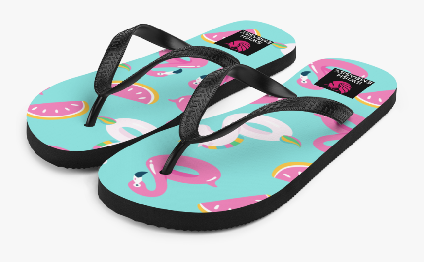 Pool Party Flip Flops Swish Embassy 
 Class - Flip-flops, HD Png Download