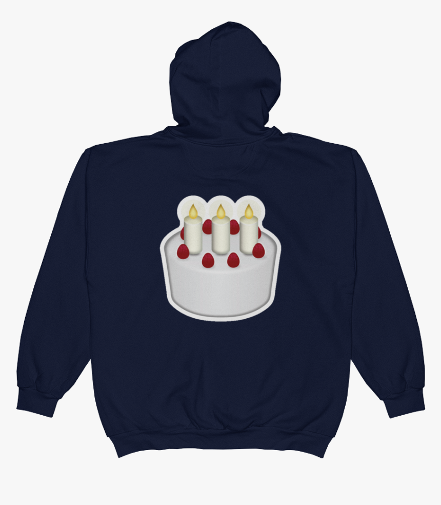 Transparent Cake Emoji Png - Hoodie, Png Download