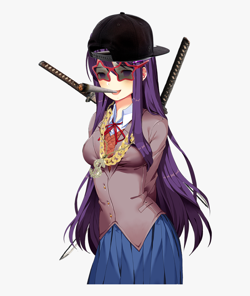 Doki Doki Purple Hair, HD Png Download