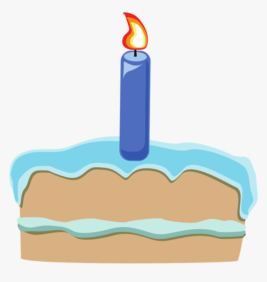 Cake, Candle, Birthday - Vela De Bolo Png, Transparent Png