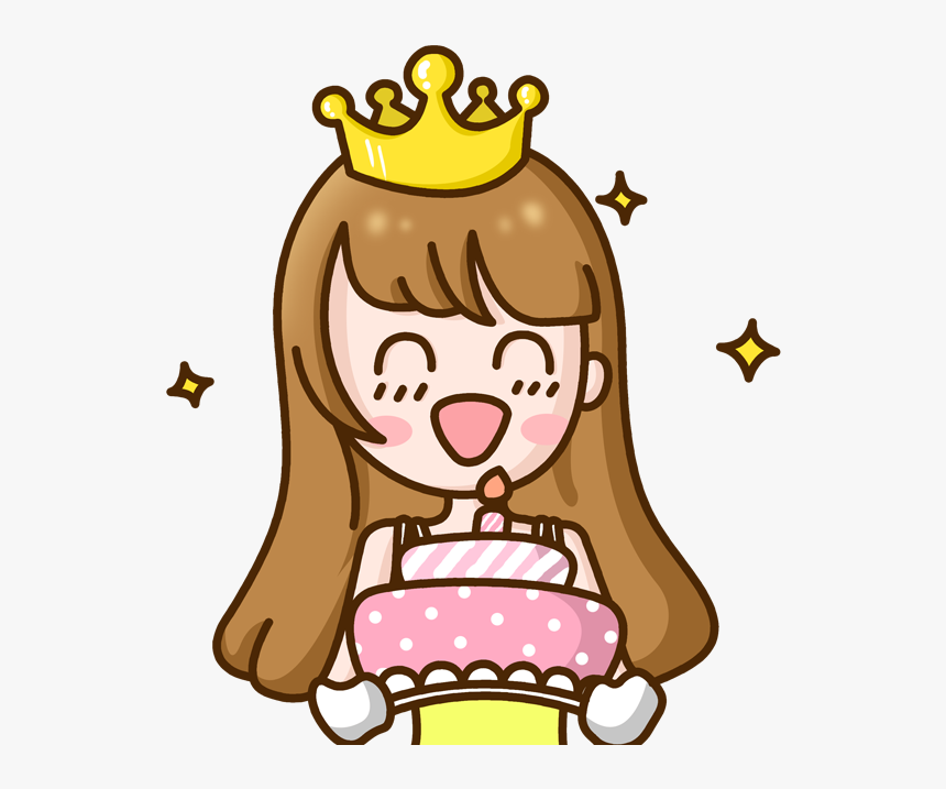 #emoji #girl #freetoedit #anime #girls #animegirl #animegirls - 生日 快乐 生日 蛋糕 卡通, HD Png Download