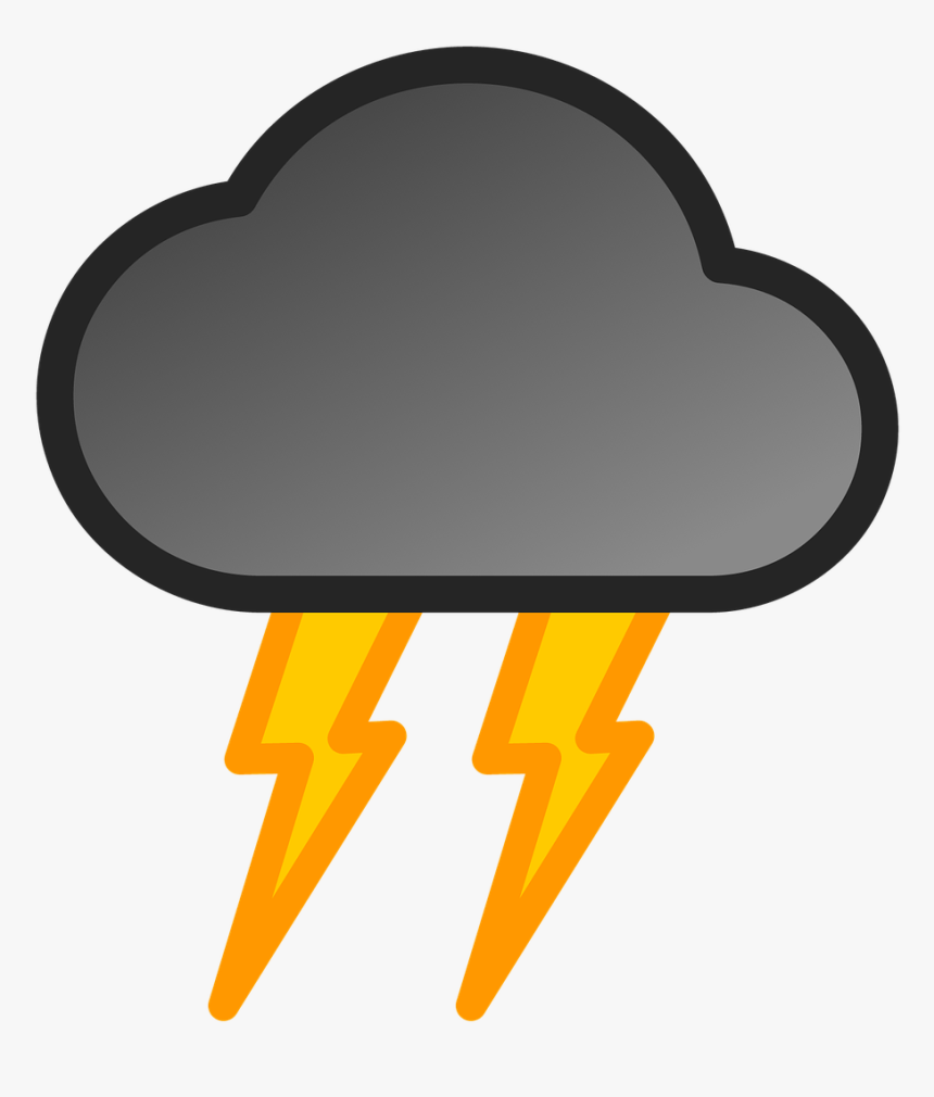 Storm Lightning Grey Free Picture - Orage Png, Transparent Png