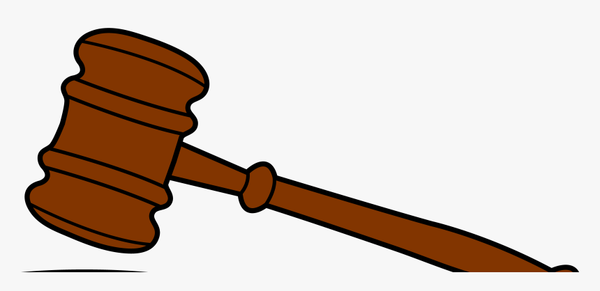 Hammer Black And White Clipart - Represent The Judicial Branch, HD Png Download