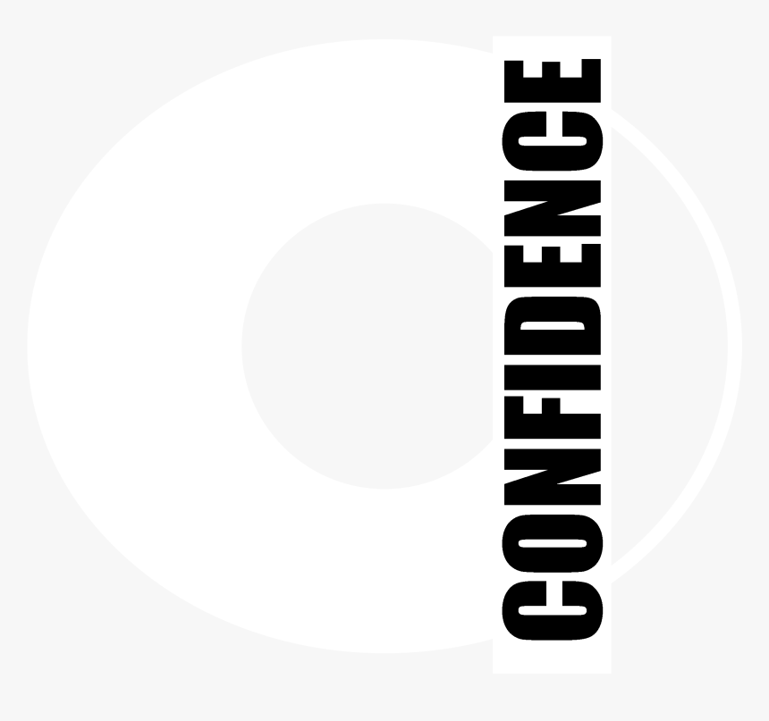 Confidence Logo Black And White Transparent Confidence - Circle, HD Png Download