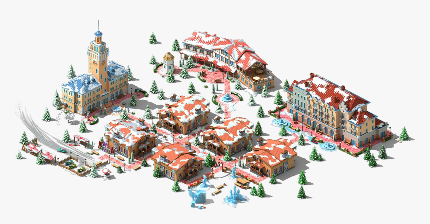 Png Games Village - Resort Town, Transparent Png