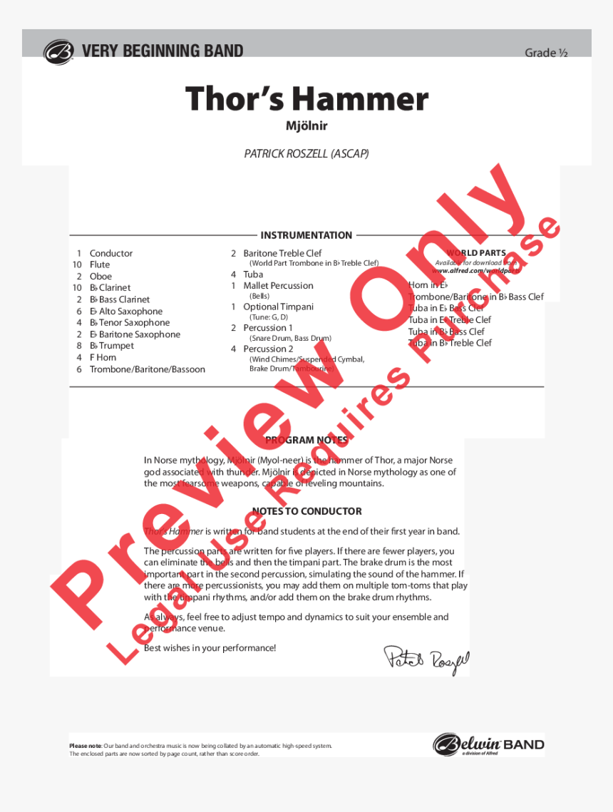 Product Thumbnail - Thor's Hammer Music Band, HD Png Download