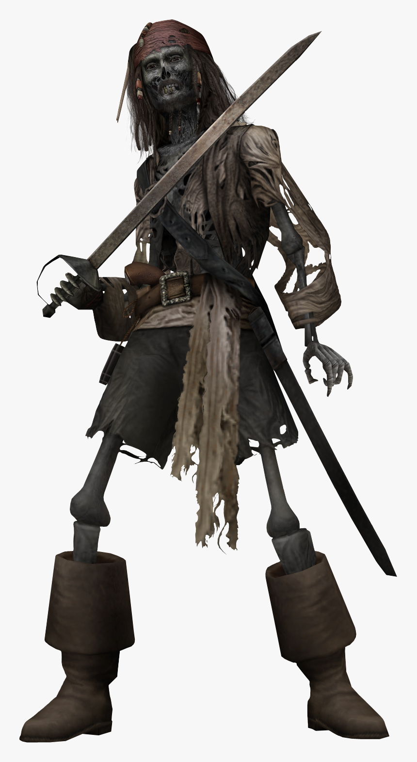 Jack Sparrow Png High-quality Image - Captain Jack Sparrow Zombie, Transparent Png