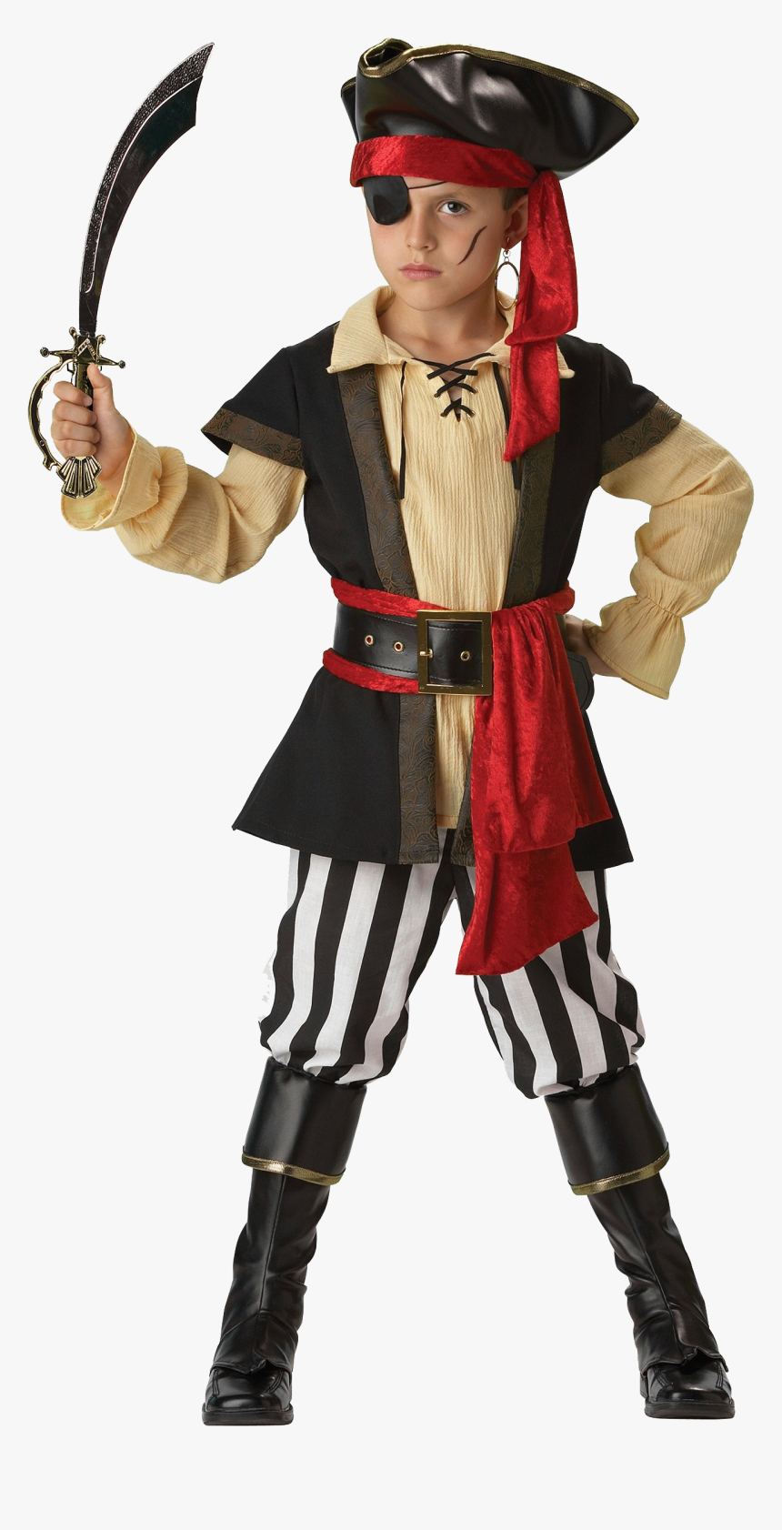 Pirate Halloween Costume For Boys, HD Png Download