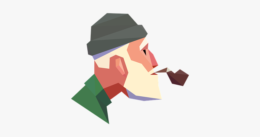 Smoke, Old Man, Smoking, Old, Grandfather, Smoker, - ค วัน บุหรี่ การ์ตูน, HD Png Download