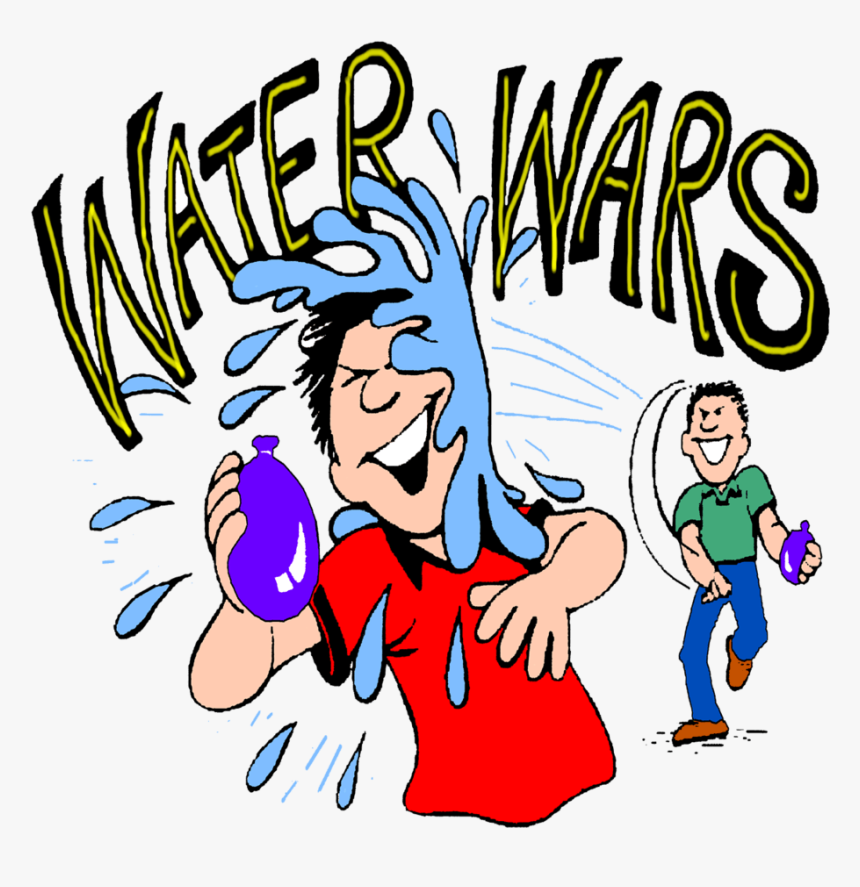 Water Balloon Fight Clipart, HD Png Download