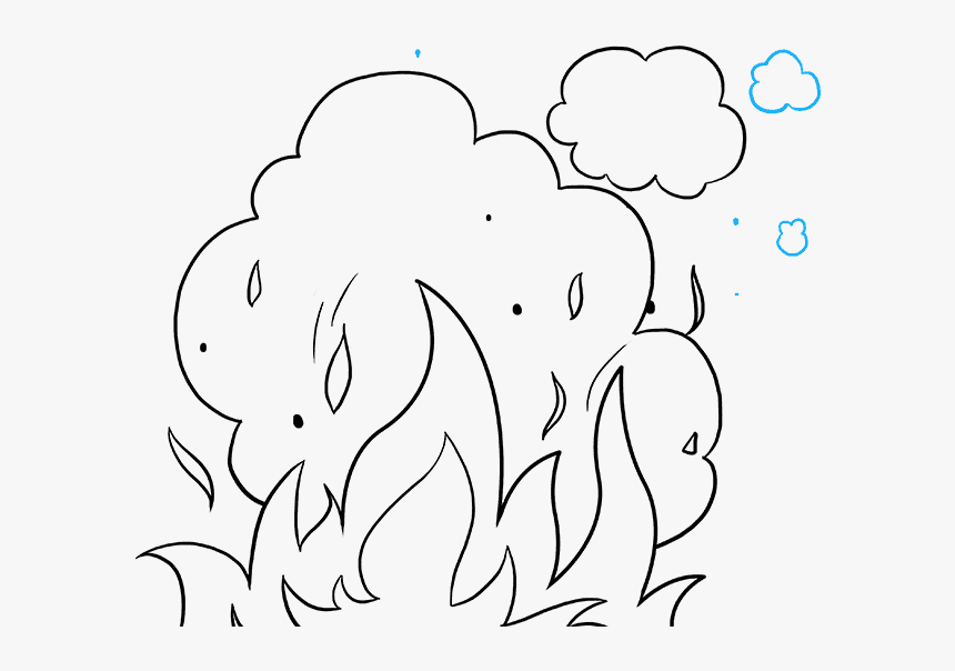 How To Draw Flames And Smoke, HD Png Download