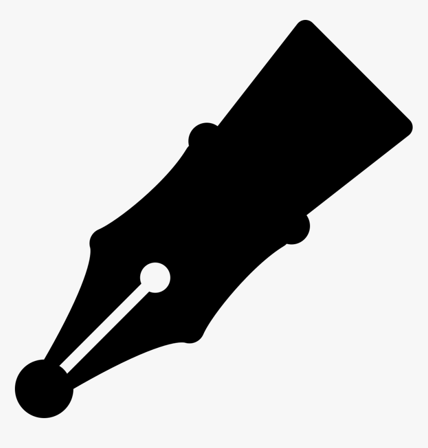 Fountain Svg Png Icon - Fountain Pen Nib Clipart, Transparent Png