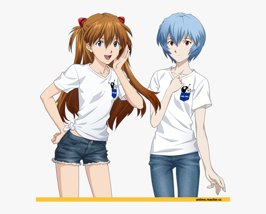 Asuka X Rei Asuka Langley Soryu, Neon Genesis Evangelion, - Rei Asuka Evangelion, HD Png Download