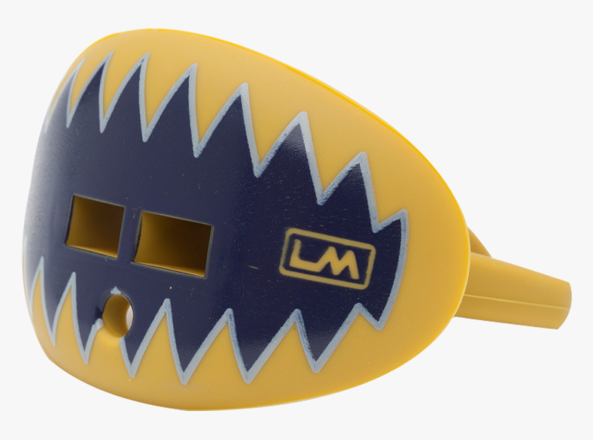 Loudmouthguards Shark Teeth Navy Blue Gold 
 Class - Orange, HD Png Download