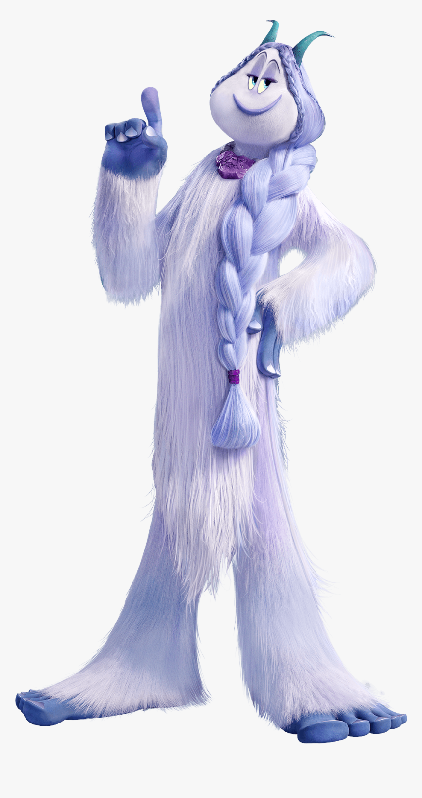 Smallfoot Meechee Yeti Holding Finger Up - Smallfoot Png, Transparent Png