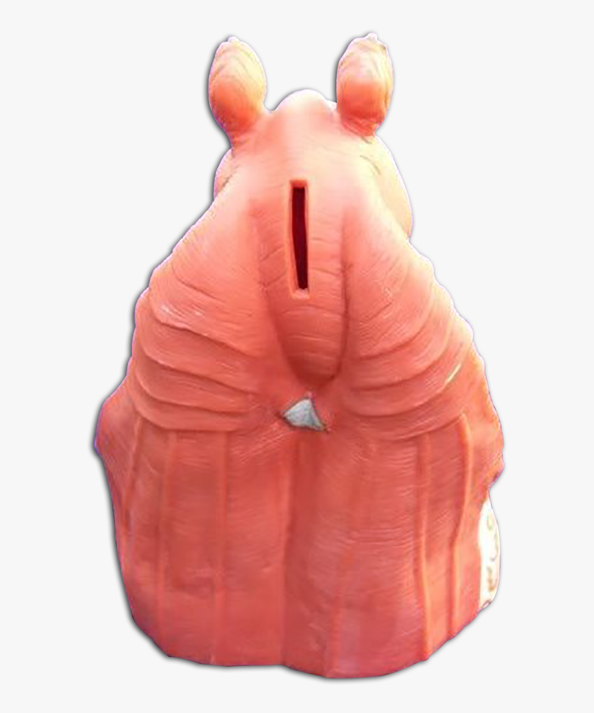 Back Of The Star Wars Episode 1 Jar Jar Binks Piggy - Snail, HD Png Download