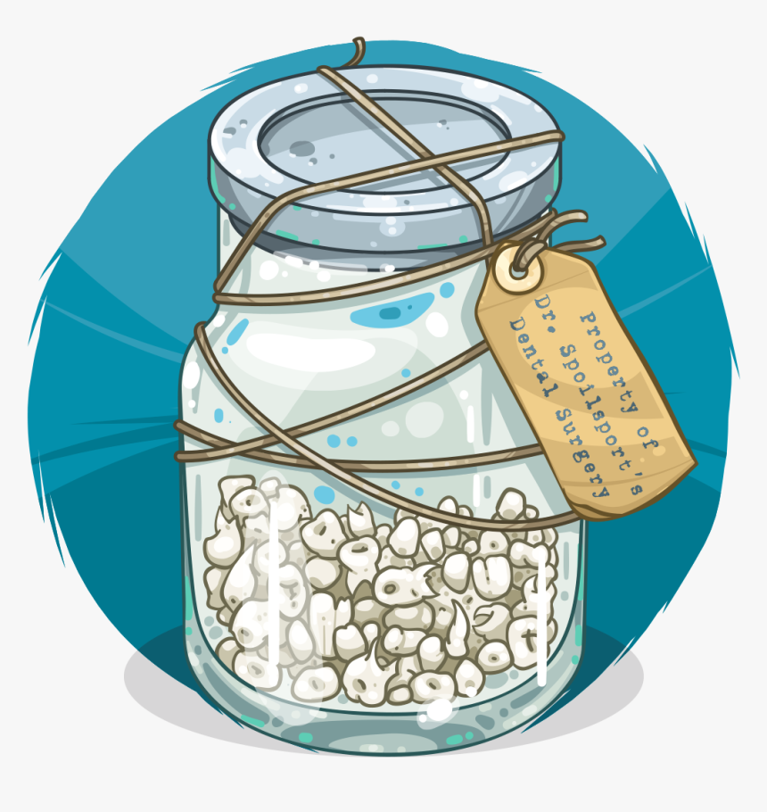 Transparent Mason Jar Clipart - Jar Of Teeth, HD Png Download