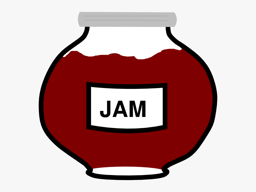 Clipart Transparent Download Jam Jar Clip Art At Clker - Jam Clip Art Png, Png Download
