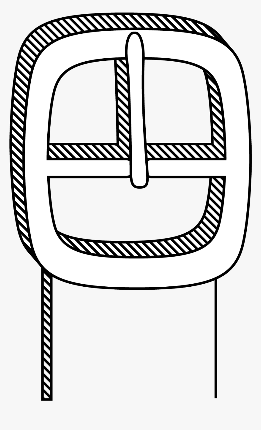 Black Buckle Illustration - Illustration, HD Png Download