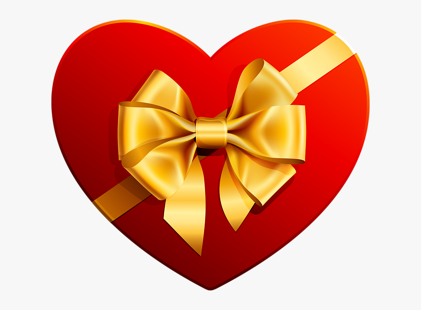 Now You Can Download Gift Icon - Heart With Gift Ribbon, HD Png Download