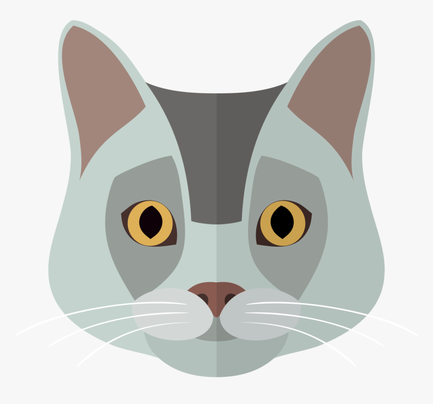 Cat Food Kitten Dog - Dibujos Gatos Grises Png, Transparent Png