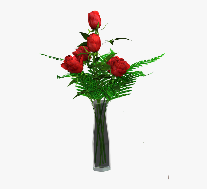 Flower Vase Png Download Image - Long Flower Vase Transparent Background, Png Download