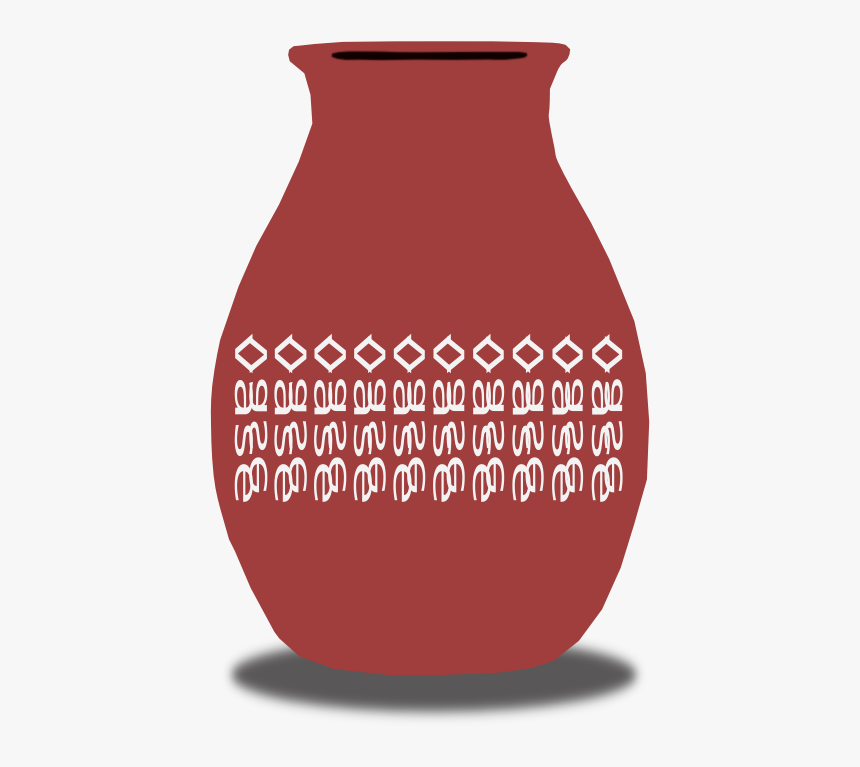 Free Simple Red Vase Clip Art - Vase, HD Png Download
