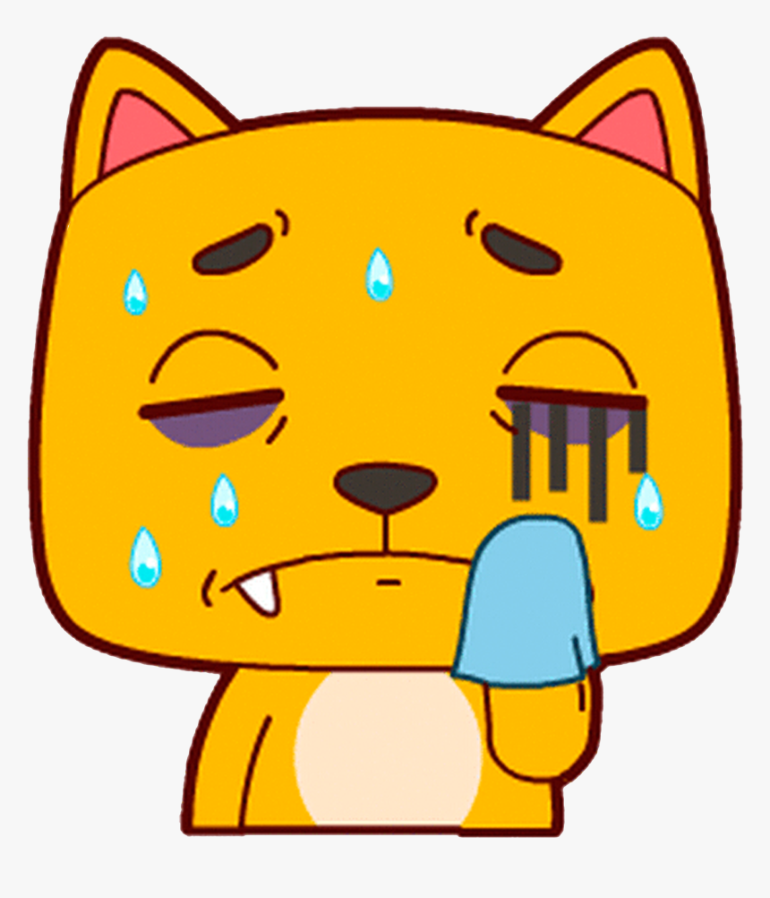 Cat Sticker Animation Dog Kitten - Cat Injured Gif Transparent, HD Png Download