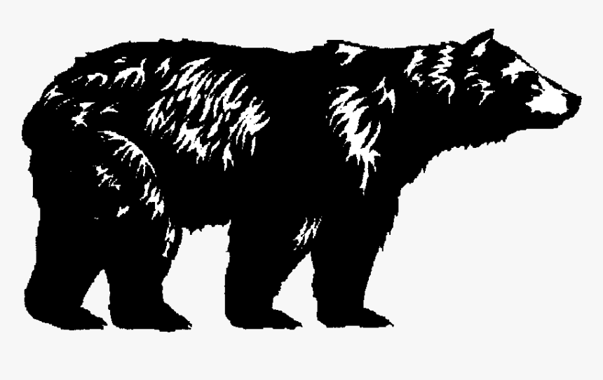 Clipart Resolution 1010*633 - Black Bear Silhouette Png, Transparent Png