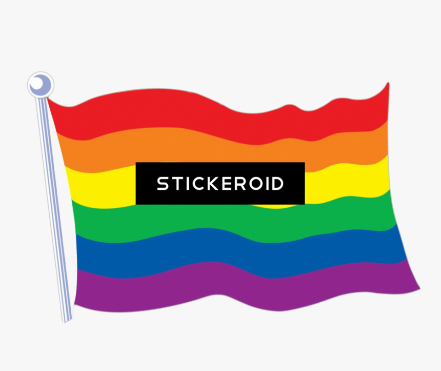 Rainbow Flag Cutout (873x694), Png Download - Flag, Transparent Png