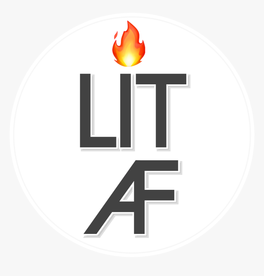 Circle Lit Litaf Fire Logo Text Circle - Circle, HD Png Download