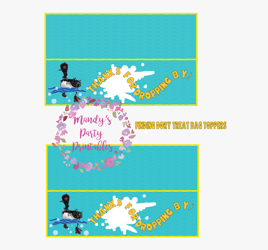 Finding Dory Becky Bag Toppers Via Mandy S Party Printables - Illustration, HD Png Download