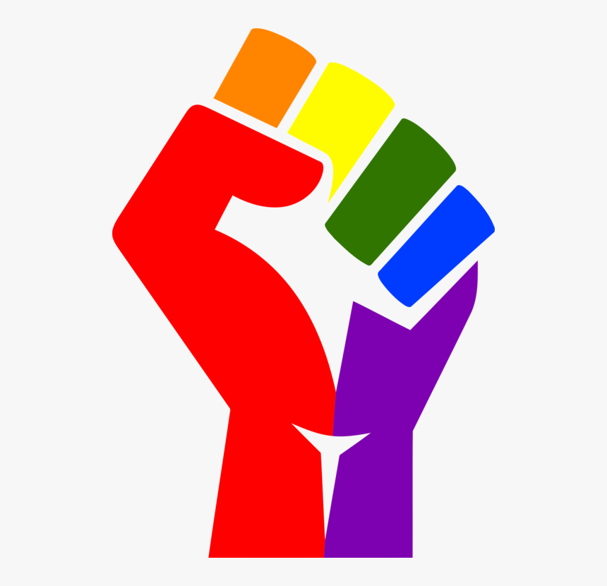 Angle,area,text - Rainbow Fist Png, Transparent Png